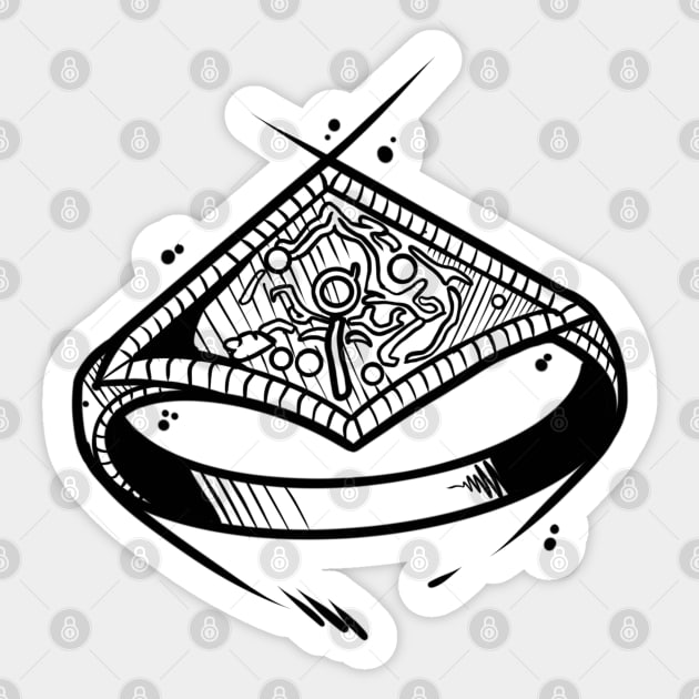 Ring of Favour & Protection Sticker by Scottconnick
